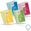 Ricambi rinforzati per quaderni ad anelli Blasetti - A4 - 80 g/m² - 40 ff - 1R - azzurro - 7809