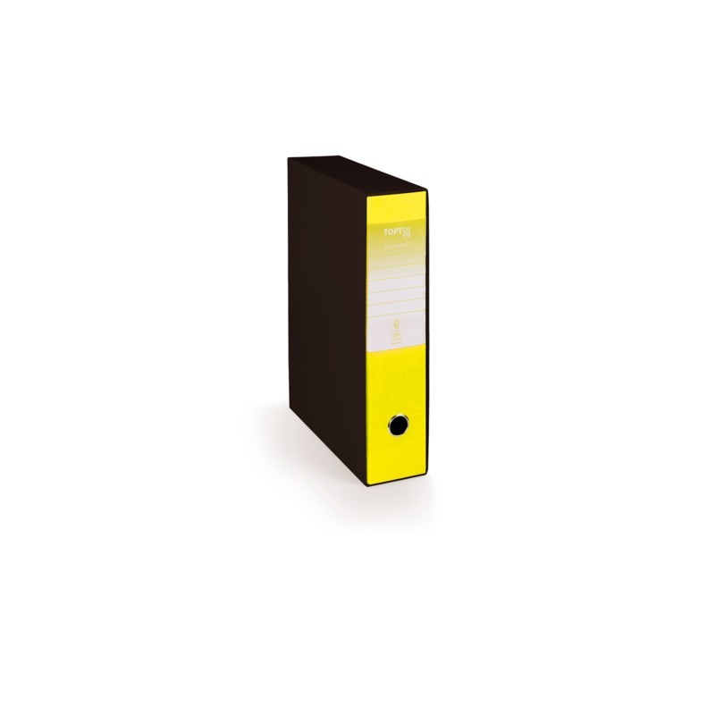 Registratore protocollo con custodia TOPToo Plus by Q-Connect dorso 5 cm - 28,5x35 cm - giallo - 0201043/PM.GS
