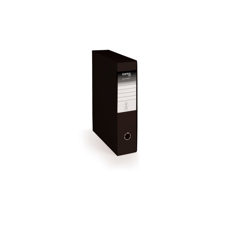 Registratore protocollo con custodia TOPToo Plus by Q-Connect dorso 5 cm - 28,5x35 cm - nero - 0201043/PM.NE