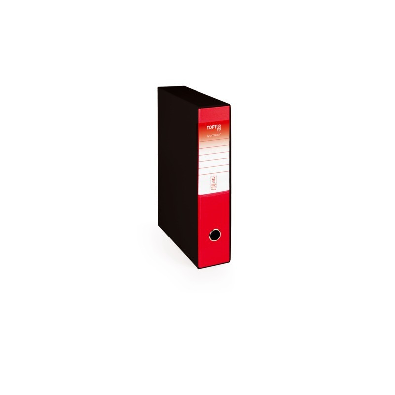 Registratore protocollo con custodia TOPToo Plus by Q-Connect dorso 5 cm - 28,5x35 cm - rosso - 0201043/PM.RO