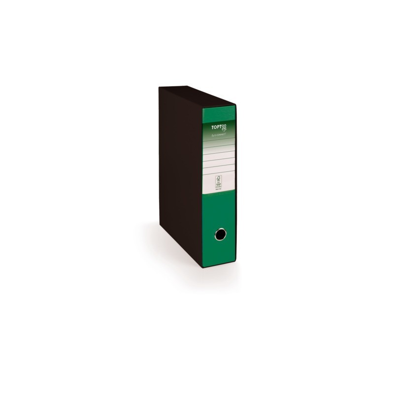 Registratore protocollo con custodia TOPToo Plus by Q-Connect dorso 5 cm - 28,5x35 cm - verde - 0201043/PM.VE