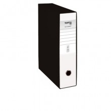 Registratore protocollo con custodia TOPToo Plus by Q-Connect dorso 8 cm - 28,5x35 cm - bianco - 0201043/P.BI