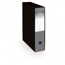 Registratore protocollo con custodia TOPToo Plus by Q-Connect dorso 8 cm - 28,5x35 cm - grigio - 0201043/P.GR