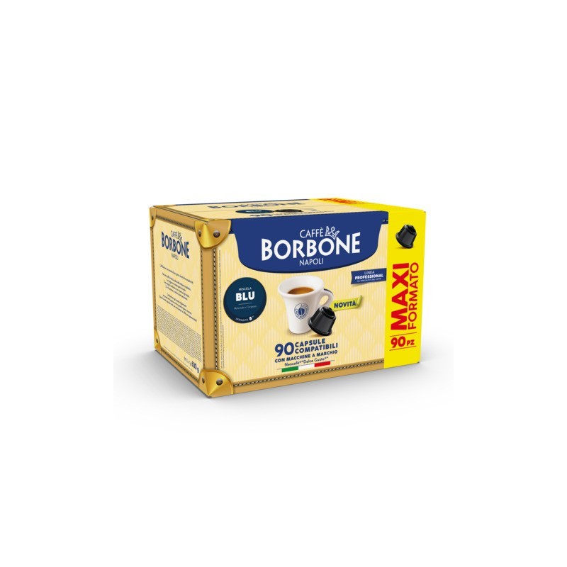Capsule Caffe' Borbone compatibili con Nescafe' Dolce Gusto miscela blu - conf. 90 pz - DGBBLU90N