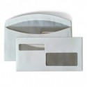 Buste con 2 finestre Blasetti - 80 g/m² bianco - 11,5x23 cm - conf. 1200 pz - 0106