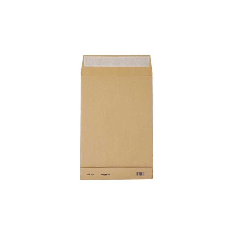 Buste a sacco Blasetti Monodex Avana in carta kraft 120 g/m² - fondo quadro - 23+4x33 cm - conf. 250 pz - 0934