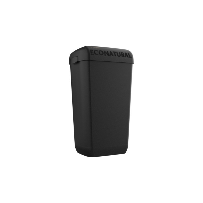 Cestino porta rifiuti 23 L Lucart Professional Econatural Flow 55,8x34,5x23 cm nero - 892512