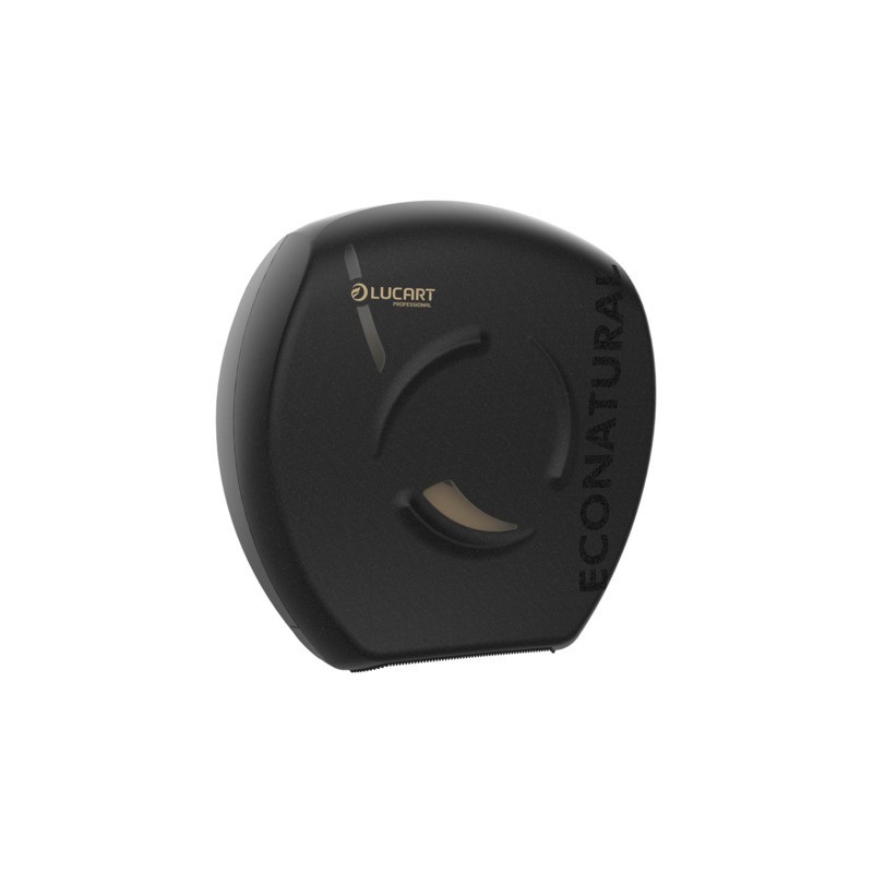 Dispenser per carta igienica maxi jumbo Lucart Professional Econatural Flow 35,7x35x14,2 cm nero - 892513