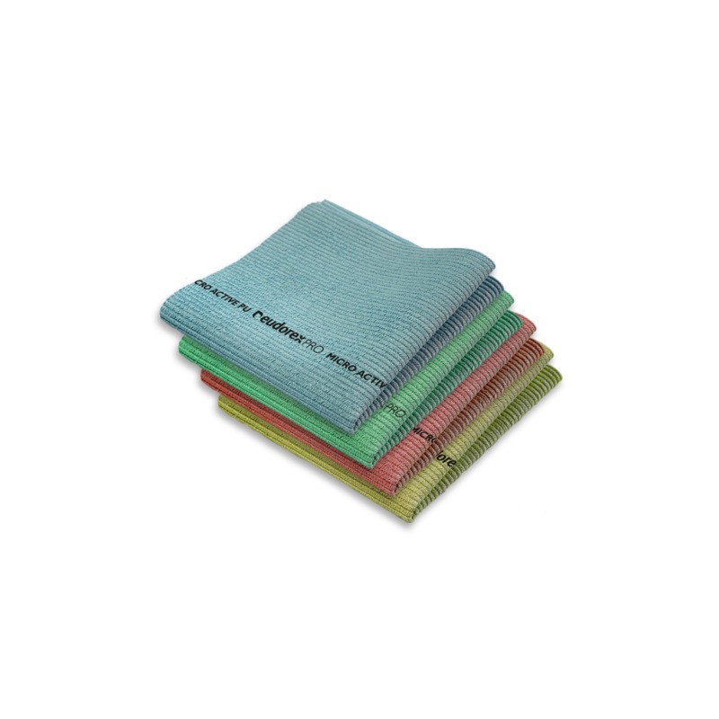 Panno in microfibra Eudorex Pro Micro Active PU 38x35 cm giallo - conf. 5 pz - A1066