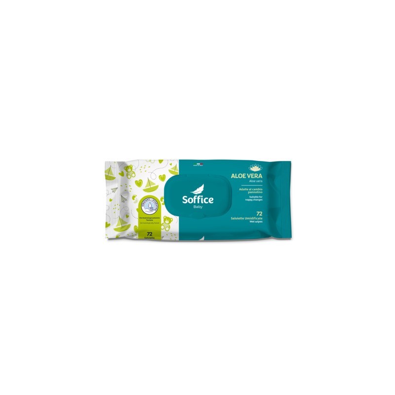 Salviette Soffice Baby Aloe confezione apri e chiudi - conf. 72 pz - 2537