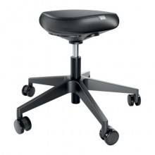 Sgabello Active Leitz Ergo con rotelle e sedile comfort nero - 65780095
