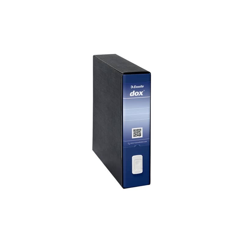Registratore a leva DOX9 formato speciale 35,5x31,7 cm - dorso 8 cm trattata antimpronta blu - 000212A4