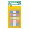 Segnapagina Post-it® Index Pastel Flags 12x43 mm - blu, viola, giallo, rosa, verde - conf. 5/20 ff - 683-5 PASTEL