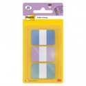 Segnapagina Post-it® Index Pastel Tabs 24x38 mm - blu, viola, verde - conf. 3/12 ff - 686-3 COAST