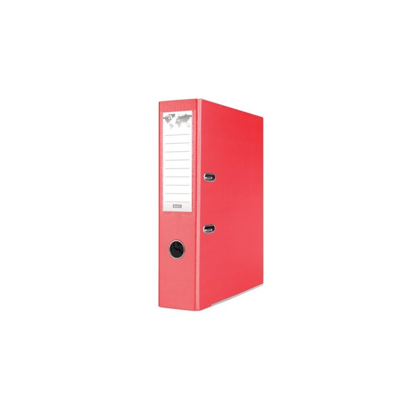 Registratore a leva senza custodia Binder BASIC-S in PP A4 - dorso 8 cm - rosso - 21024221-04