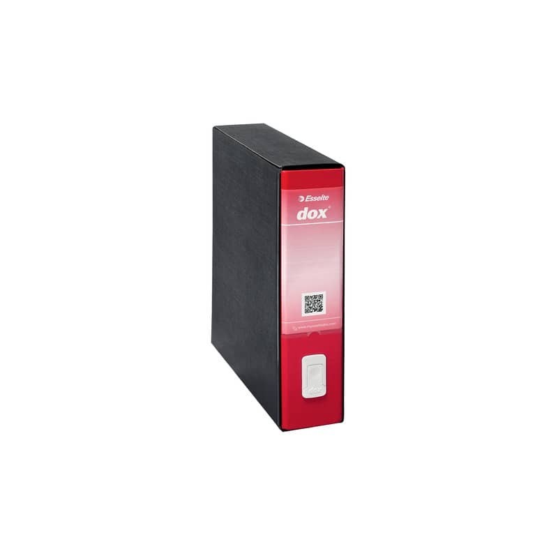 Registratore a leva DOX9 formato speciale 35,5x31,7 cm - dorso 8 cm trattata antimpronta rosso - 000212B1