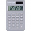 Calcolatrice tascabile Donau Tech con display a 8 cifre - 97x60x10 mm grigio chiaro - K-DT2082-13