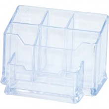 Organizer Donau Classic VII in PS con 4 scomparti - 15,5x10,5x10,1 cm trasparente - 7476001-99