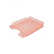 Vaschetta portacorrispondenza da scrivania Office Products in PP A4 - trasparente rosso - 18016011-04 (Conf.10)