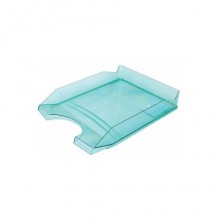 Vaschetta portacorrispondenza da scrivania Office Products in PP A4 - trasparente verde - 18016011-02 (Conf.10)