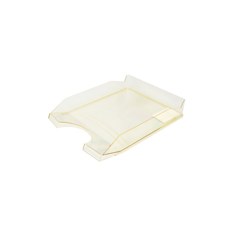 Vaschetta portacorrispondenza da scrivania Office Products in PP A4 - trasparente giallo - 18016011-06 (Conf.10)