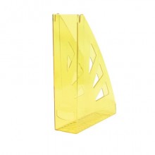 Portariviste in plastica rigida Office Products A4 - trasparente giallo 21215511-06 (Conf.10)