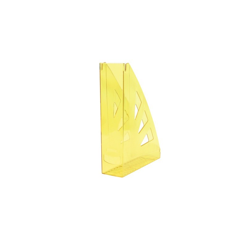 Portariviste in plastica rigida Office Products A4 - trasparente giallo 21215511-06 (Conf.10)