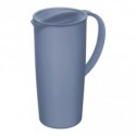Caraffa Rotho Caruba in plastica PP blu con coperchio 1,2 L - F707058