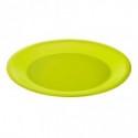 Piatti piani Rotho Caruba lime in PP Ø 26 cm - conf. 10 pz - F717057