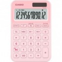 Calcolatrice da tavolo Casio solare o a batteria - display 12 cifre - rosa MS-20YC-LP-W-EP