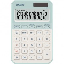 Calcolatrice da tavolo Casio solare o a batteria - display 12 cifre - verde MS-20YC-LG-W-EP