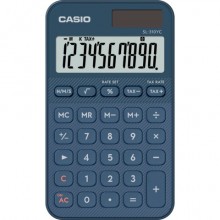 Calcolatrice tascabile Casio solare o a batteria - display 10 cifre - blu SL-310YC-NY-W-EP