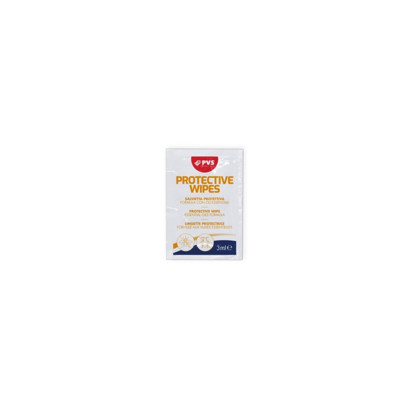 Salviettine protettive antizanzara PVS - conf. 10 pz - 3 ml TOW004