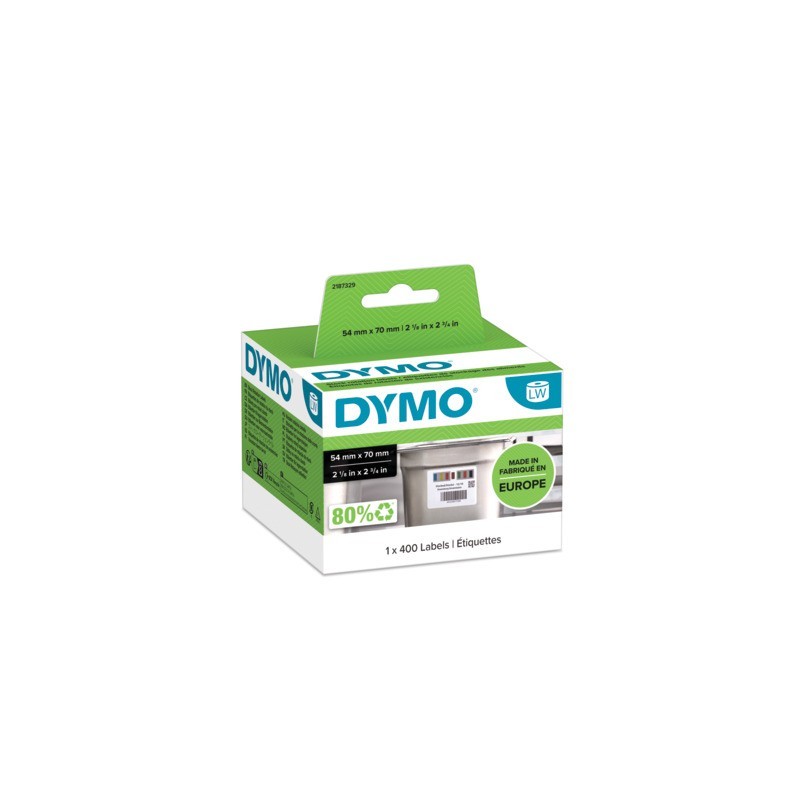 Rotolo 400 etichette DYMO® Label Writer per la conservazione degli alimenti - bianco - 54x70 mm - 2187329