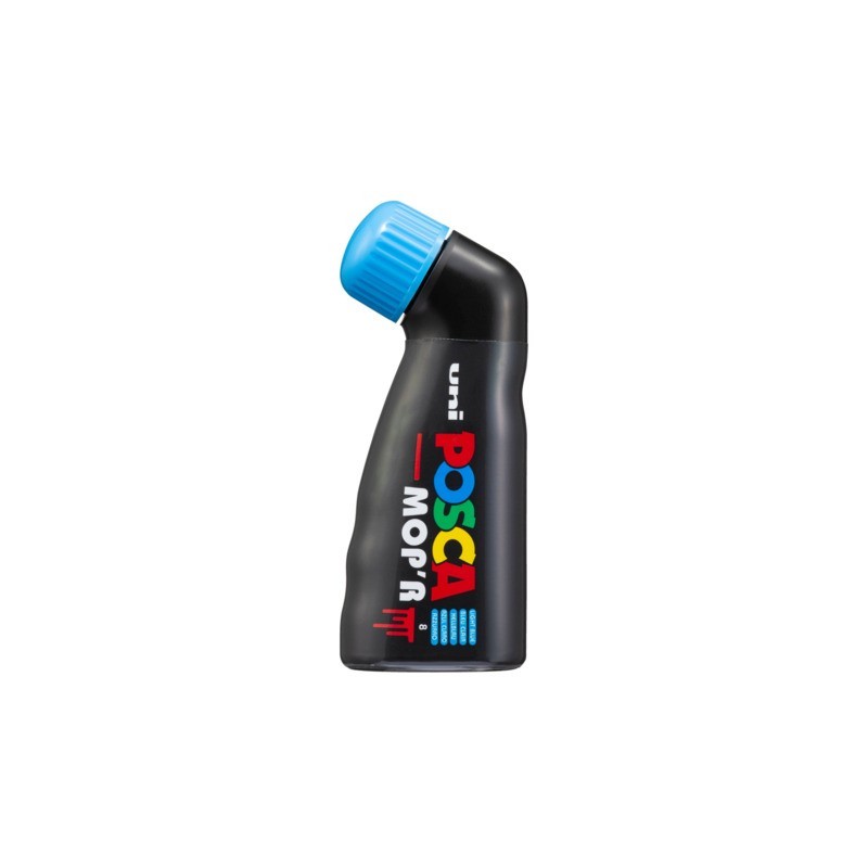 Marcatore a tempera Uni Posca Mop'r punta 3-19 mm azzurro M PCM22 AZ