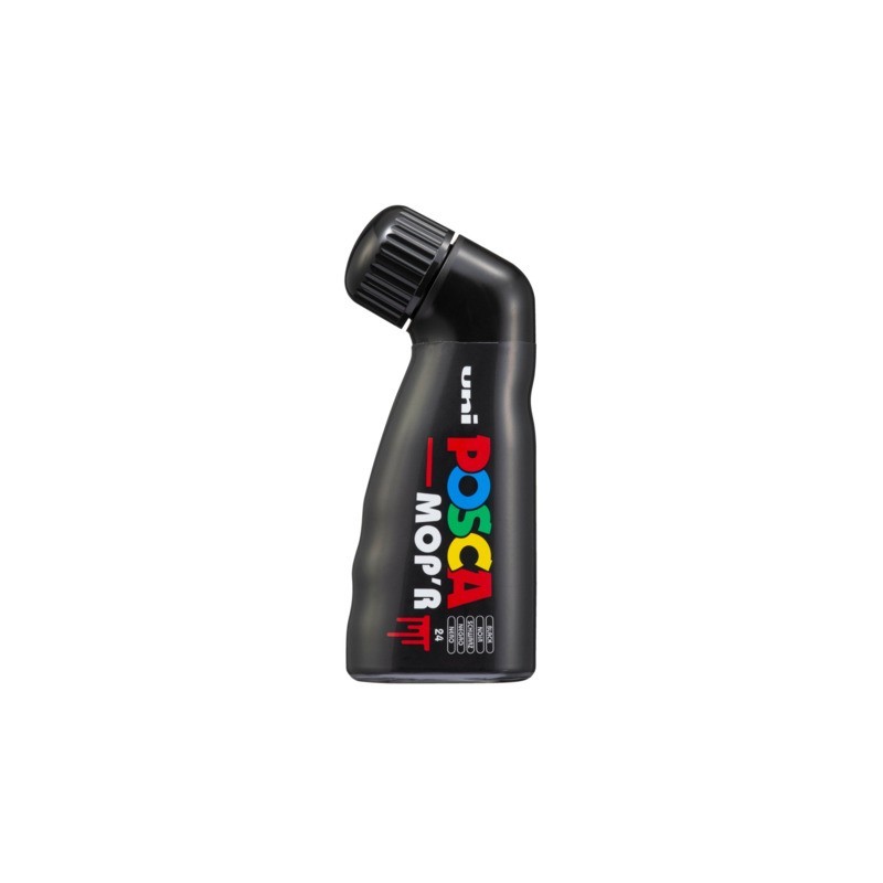 Marcatore a tempera Uni Posca Mop'r punta 3-19 mm nero M PCM22 N