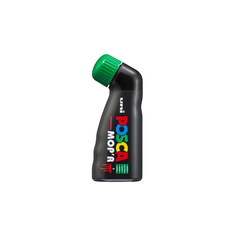 Marcatore a tempera Uni Posca Mop'r punta 3-19 mm verde M PCM22 V