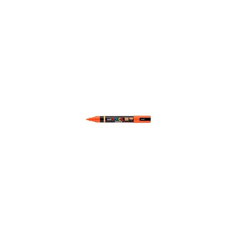 Marcatore a tempera Uni Posca con punta a pennello semi-flessibile 1-4 mm arancione - M PC5BR AC