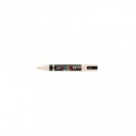 Marcatore a tempera Uni Posca con punta a pennello semi-flessibile 1-4 mm beige M PC5BR BG