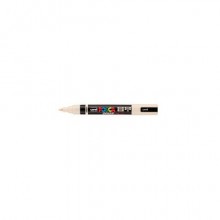 Marcatore a tempera Uni Posca con punta a pennello semi-flessibile 1-4 mm beige M PC5BR BG