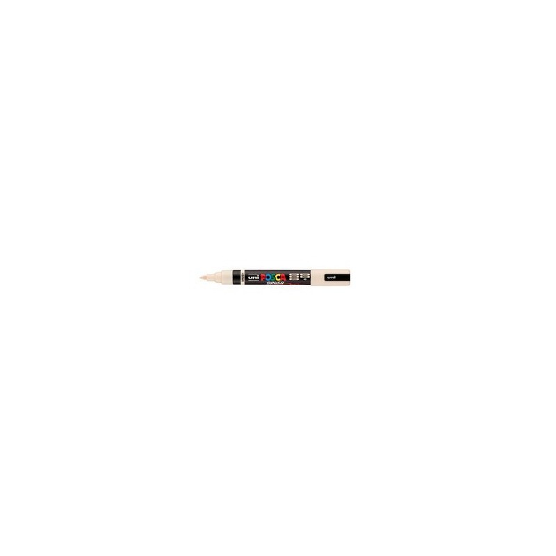 Marcatore a tempera Uni Posca con punta a pennello semi-flessibile 1-4 mm beige M PC5BR BG