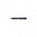 Marcatore a tempera Uni Posca con punta a pennello semi-flessibile 1-4 mm blu M PC5BR B