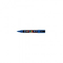 Marcatore a tempera Uni Posca con punta a pennello semi-flessibile 1-4 mm blu M PC5BR B