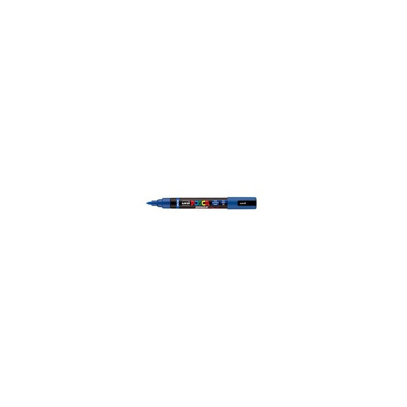 Marcatore a tempera Uni Posca con punta a pennello semi-flessibile 1-4 mm blu M PC5BR B