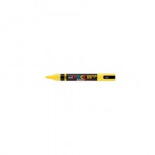 Marcatore a tempera Uni Posca con punta a pennello semi-flessibile 1-4 mm giallo M PC5BR G