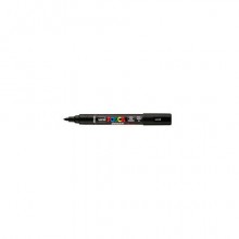 Marcatore a tempera Uni Posca con punta a pennello semi-flessibile 1-4 mm nero M PC5BR N