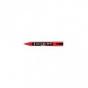 Marcatore a tempera Uni Posca con punta a pennello semi-flessibile 1-4 mm rosso M PC5BR R