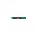 Marcatore a tempera Uni Posca con punta a pennello semi-flessibile 1-4 mm verde M PC5BR V