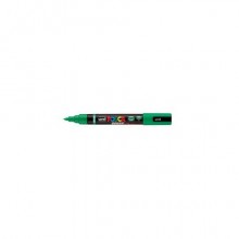 Marcatore a tempera Uni Posca con punta a pennello semi-flessibile 1-4 mm verde M PC5BR V