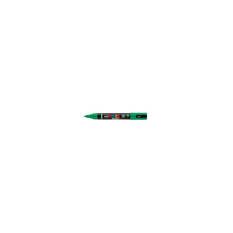 Marcatore a tempera Uni Posca con punta a pennello semi-flessibile 1-4 mm verde M PC5BR V